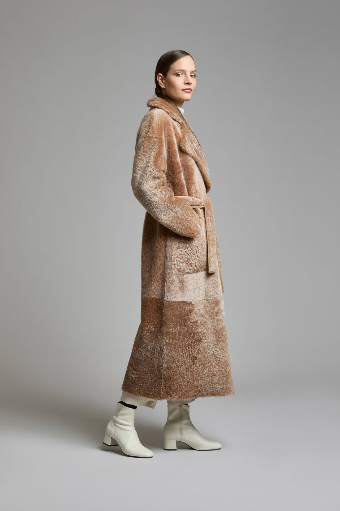 CAPPOTTO LUNGO in SHEARLING