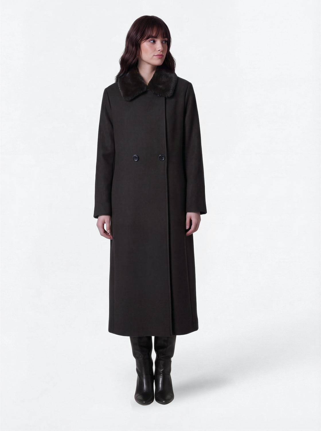 cappotto donna nero 