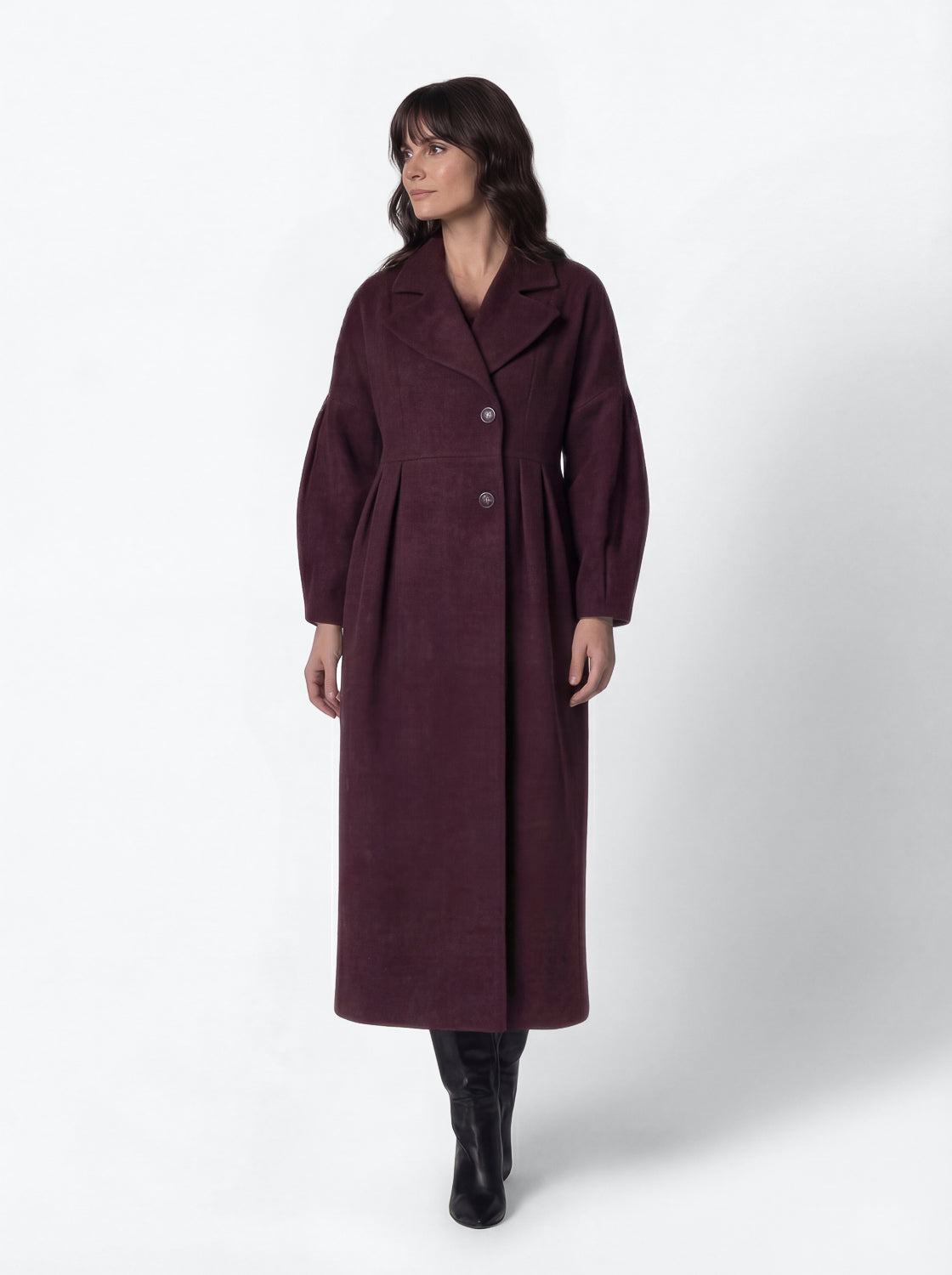 CAPPOTTO LUNGO con LINEA a CLESSIDRA