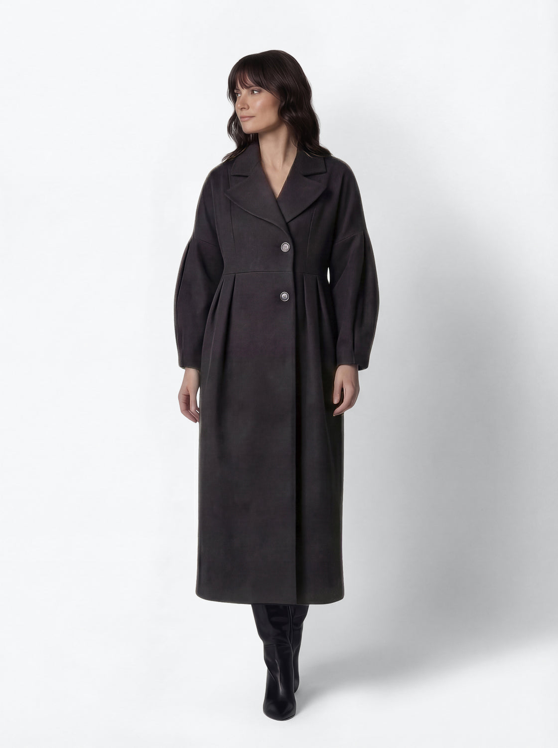 CAPPOTTO LUNGO con LINEA a CLESSIDRA
