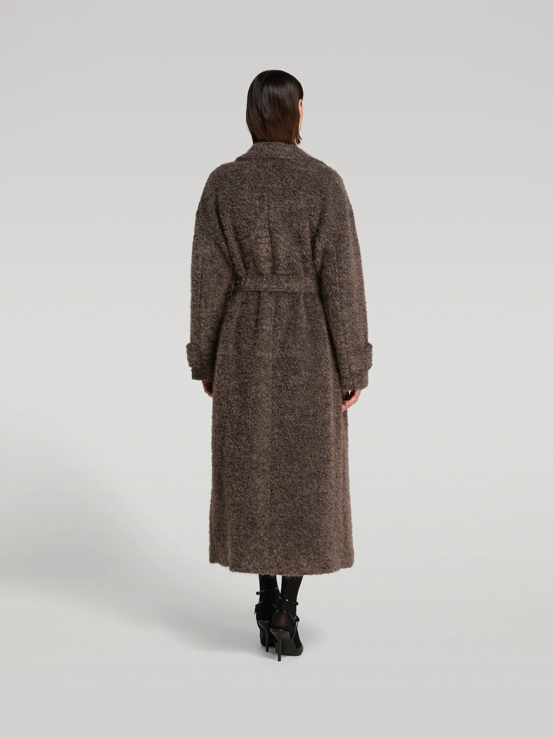 CAPPOTTO LUNGO DOPPIOPETTO OVERSIZE IN MISTO MOHAIR