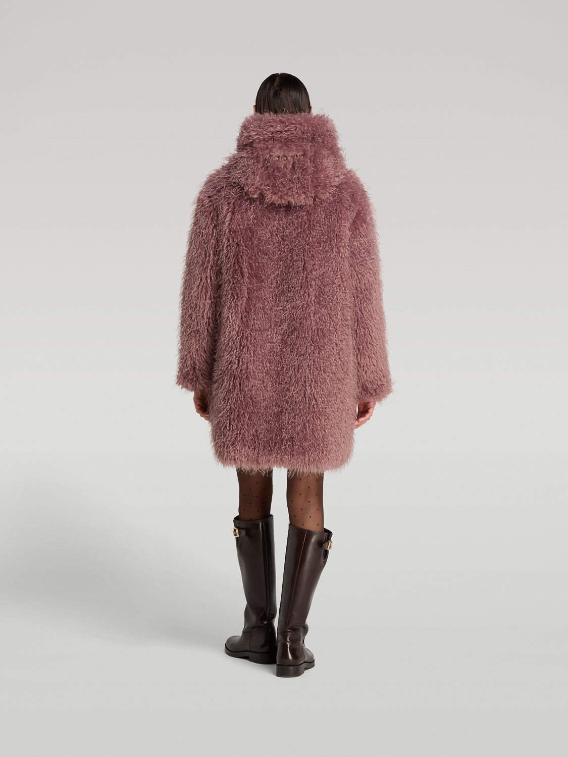 CAPPOTTINO REVERSIBILE IN FAUX CON CAPPUCCIO